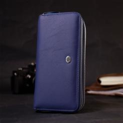 Кошелек ST Leather Синий Фото 7
