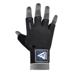 Перчатки для фитнеса RDX T2 Half Blue Plus L Фото 2