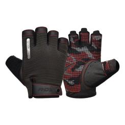 Перчатки для фитнеса RDX T2 Half Red S Фото
