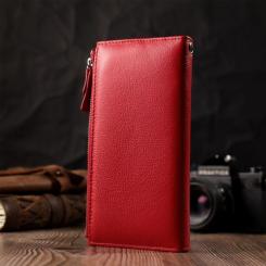 Кошелек ST Leather З натуральної шкіри Червоний Фото 9
