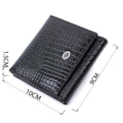 Кошелек ST Leather Из натуральной лакированной кожи Черный Фото 2