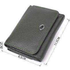 Кошелек ST Leather Из натуральной кожи Зеленый Фото 2