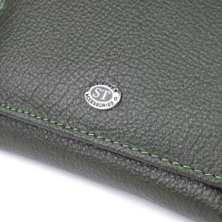 Кошелек ST Leather Из натуральной кожи Зеленый Фото 4