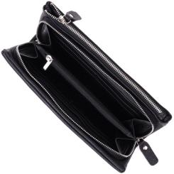 Кошелек ST Leather Из натуральной кожи Черный Фото 4