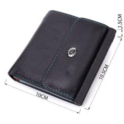 Кошелек ST Leather Из натуральной кожи Черный Фото 2