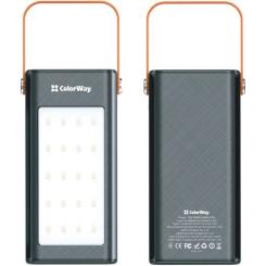 Батарея универсальная ColorWay 80 000 mAh LCD/Lamp (USB/QC3.0 + USB-C/PD/22.5W) B Фото 4