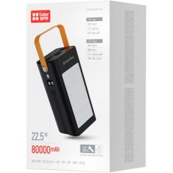 Батарея универсальная ColorWay 80 000 mAh LCD/Lamp (USB/QC3.0 + USB-C/PD/22.5W) B Фото 5