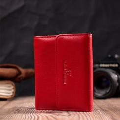 Кошелек ST Leather Из натуральной кожи Красный Фото 8