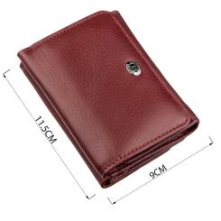 Кошелек ST Leather Темно-червоний Фото 2