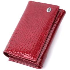 Кошелек ST Leather Из натуральной кожи Красный Фото