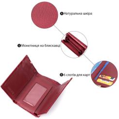 Кошелек ST Leather Из натуральной кожи Красный Фото 3