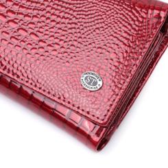 Кошелек ST Leather Из натуральной кожи Красный Фото 4