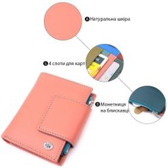 Кошелек ST Leather Из натуральной кожи Оранжевый Фото 4