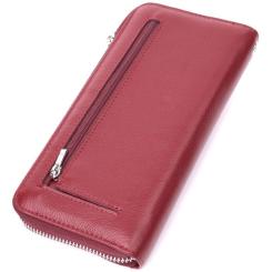 Кошелек ST Leather Из натуральной кожи Бордовый Фото 1