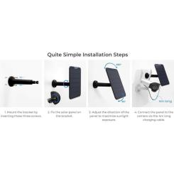 Солнечная панель Reolink Solar Panel 2 Black Фото 8