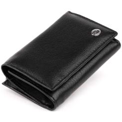 Портмоне ST Leather Из кожи Черное Фото