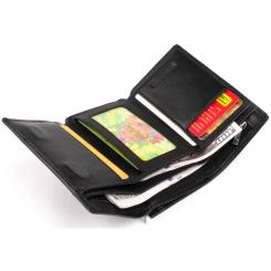 Портмоне ST Leather Из кожи Черное Фото 2