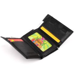 Портмоне ST Leather Из кожи Черное Фото 6