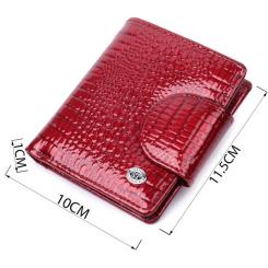 Кошелек ST Leather Из натуральной кожи Красный Фото 2