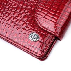 Кошелек ST Leather Из натуральной кожи Красный Фото 4