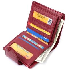 Кошелек ST Leather Из натуральной кожи Красный Фото 8