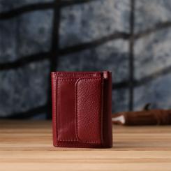 Кошелек ST Leather З натуральної шкіри Бордовий Фото 9