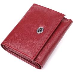 Кошелек ST Leather З натуральної шкіри Бордовий Фото