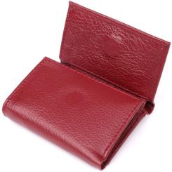 Кошелек ST Leather З натуральної шкіри Бордовий Фото 4
