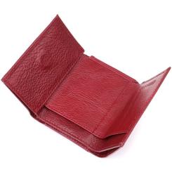 Кошелек ST Leather З натуральної шкіри Бордовий Фото 5