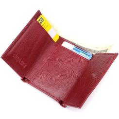 Кошелек ST Leather З натуральної шкіри Бордовий Фото 6
