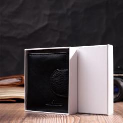 Кошелек ST Leather Из натуральной кожи Черный Фото 10