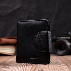 Кошелек ST Leather Из натуральной кожи Черный Фото 8