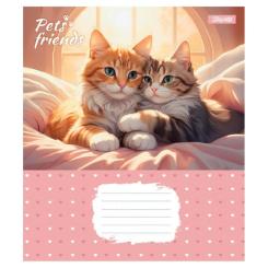Тетрадь 1 вересня Pets Frinds А5 12 аркушів лінія Фото 1