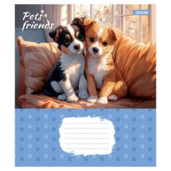 Тетрадь 1 вересня Pets Frinds А5 12 аркушів лінія Фото 4