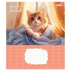 Тетрадь 1 вересня Pets Frinds А5 12 аркушів лінія Фото 5