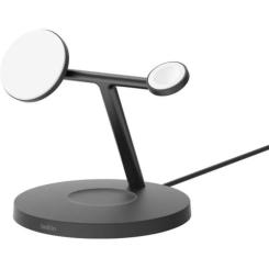 Зарядное устройство Belkin 3in1 Magnetic Pad Qi2 15W Black Фото