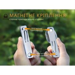 Набор туристической посуды Roxon C2 2 in1 (ложка, виделка) Фото 8
