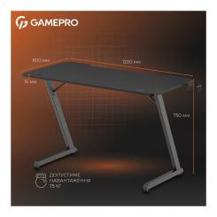 Компьютерный стол GamePro GD012 Black Фото 5