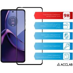 Стекло защитное ACCLAB Full Glue Moto G84 Black Фото 2