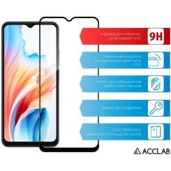 Стекло защитное ACCLAB Full Glue Oppo A38 5G Black Фото 2