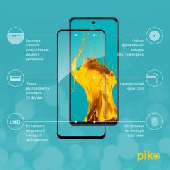 Стекло защитное Piko Full Glue Oppo A3x Black Фото 1