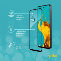 Стекло защитное Piko Full Glue Oppo A3x Black Фото 3