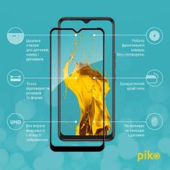 Стекло защитное Piko Full Glue Tecno Spark 7 Black Фото 1