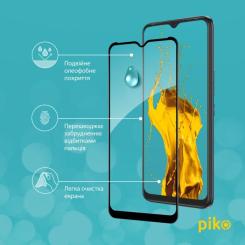 Стекло защитное Piko Full Glue Tecno Spark 7 Black Фото 3