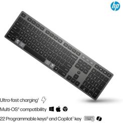 Клавиатура HP 720 Multi-Device Rechargeable Wireless/Bluetooth U Фото 4