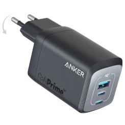 Зарядное устройство Anker GaNPrime 67W 2xUSB-C PD + 1xUSB-A Black Фото