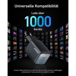 Зарядное устройство Anker GaNPrime 67W 2xUSB-C PD + 1xUSB-A Black Фото 3