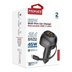Зарядное устройство Promate 62W USB-C cable + USB-A/USB-C ports Фото 7