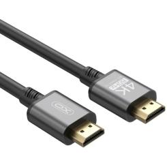 Кабель мультимедийный XO HDMI M to HDMI M 3.0m V2.0 black Фото 1