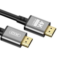 Кабель мультимедийный XO HDMI M to HDMI M 3.0m V2.0 black Фото 2